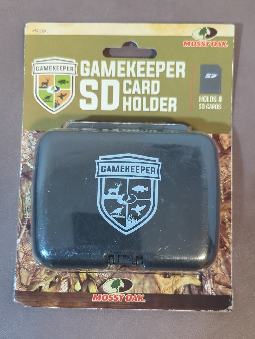 Mossy Oak Game Keeper SD Card Holder Holds 8 Cards Store And Organize Outdoors